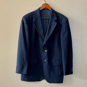 Oscar de la Renta Navy Blue Sport Coat